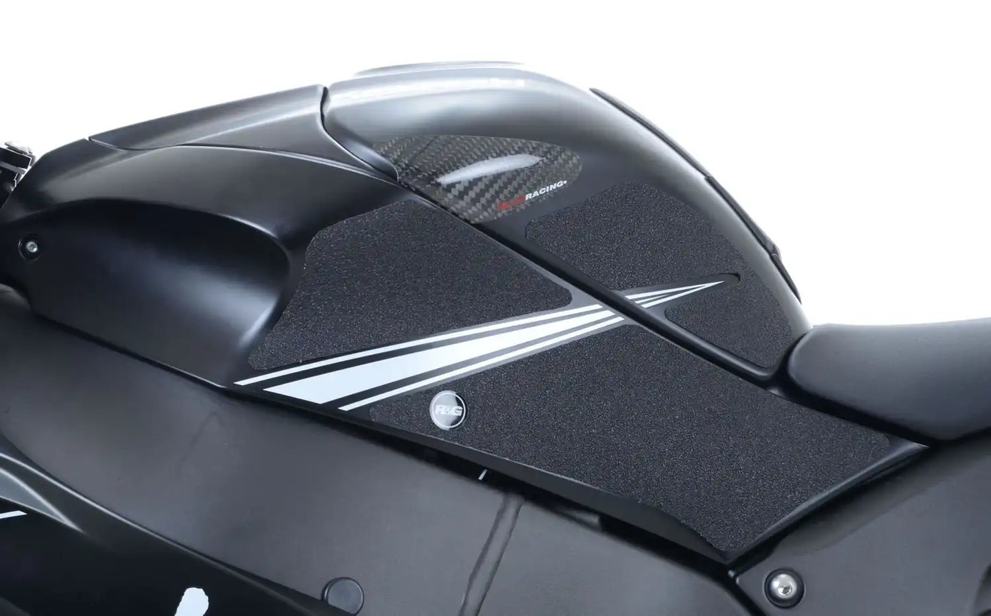 R&G Tank Traction Grip Pads Black for Kawasaki ZX10 R 2016 - 2020