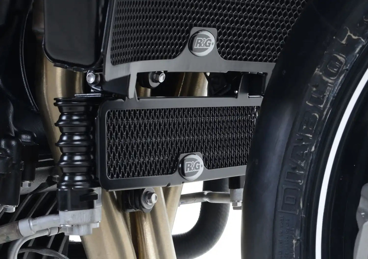 R&G Oil Cooler Guard Black for Triumph Speed Triple / Speed Triple R '11- & Speed Triple RS '18-'20