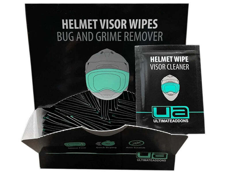 Ultimateaddons Motorcycle Visor / Mirror / Light Wipes Pack of 100 Sachets