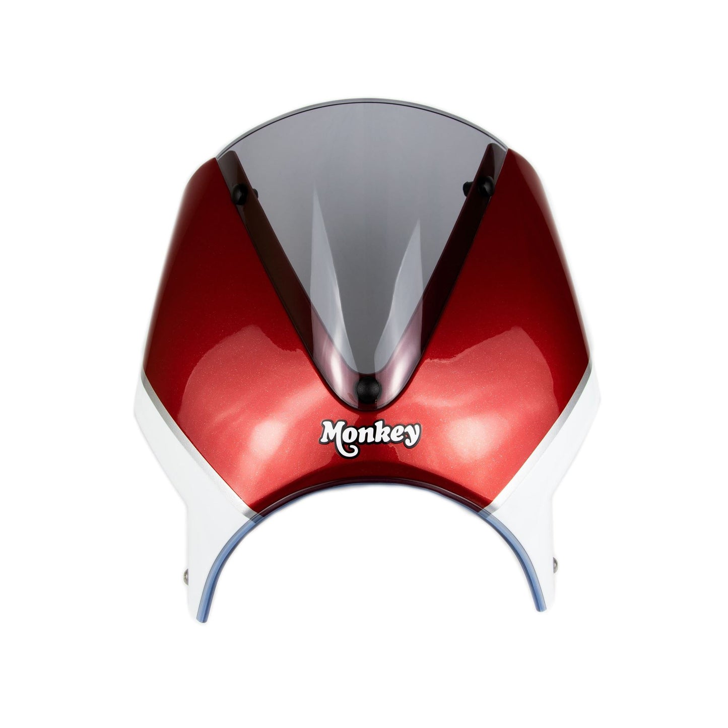 Pyramid Fly Screen Pearl Nebula Red / Ross White for Honda Monkey 125 2018-2020