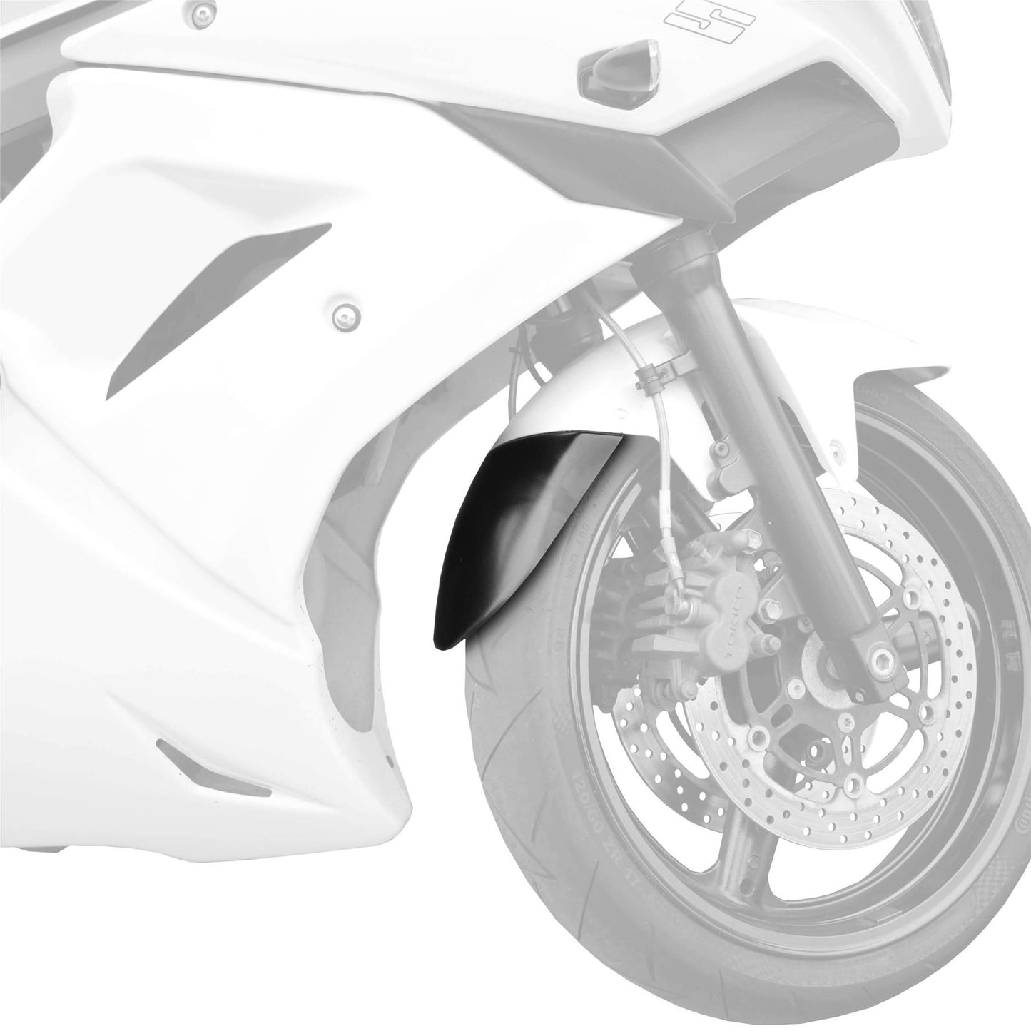 Pyramid Extenda Fenda Matte Black for Suzuki SV 650 N / S 2003 - 2015