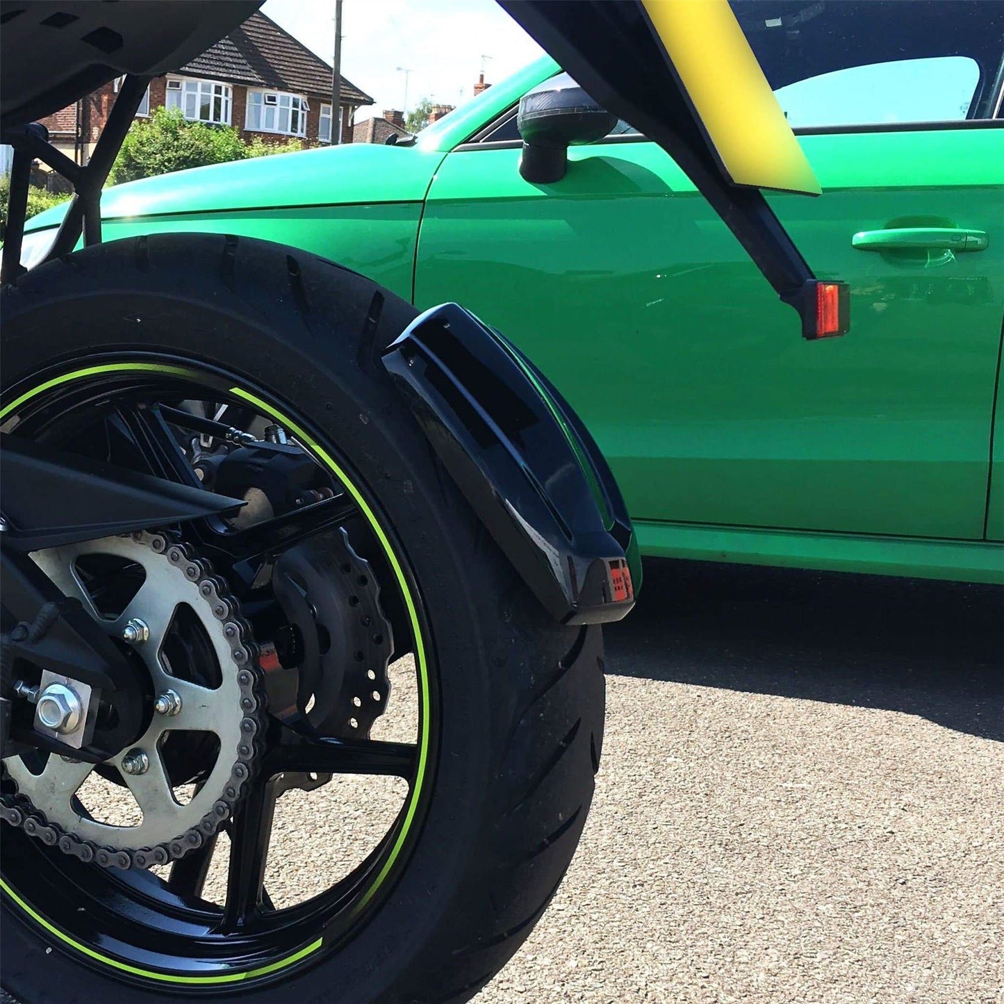 Pyramid Spray Guard Matte Black for Kawasaki Versys 650 2006 - 2022