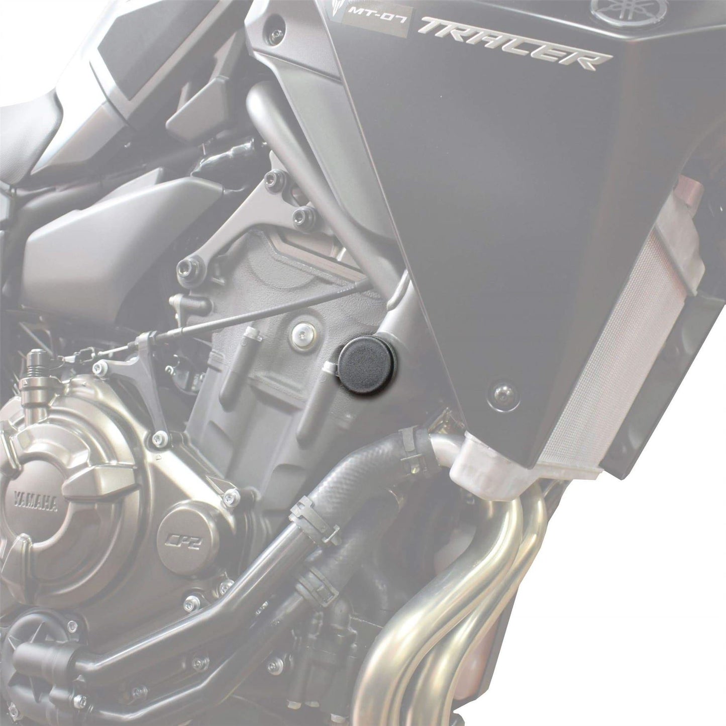 Pyramid Frame End Caps Matte Black Yamaha MT-07 13- / XSR 700 15- / Tracer 7 21-