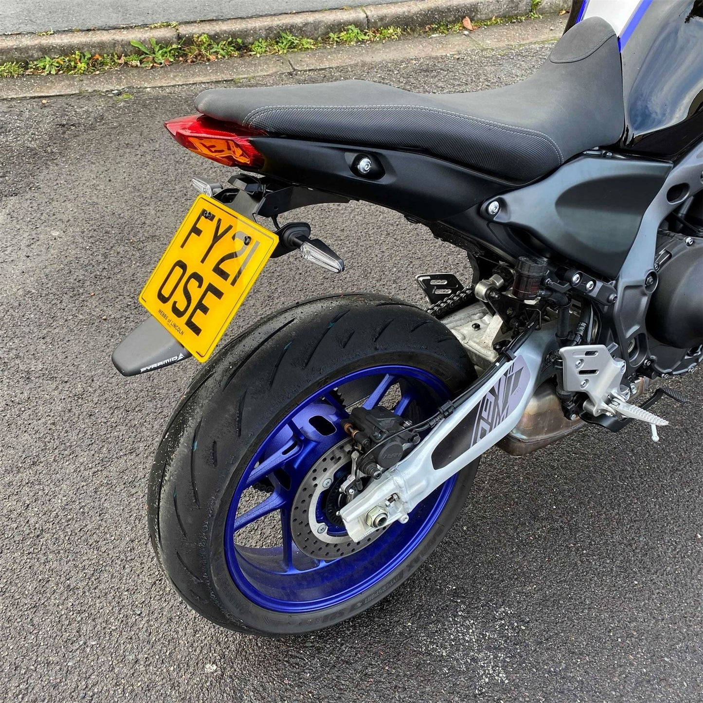 Pyramid Tail Tidy Number Plate Holder Matte Black for Yamaha MT09 / SP 2021-2022