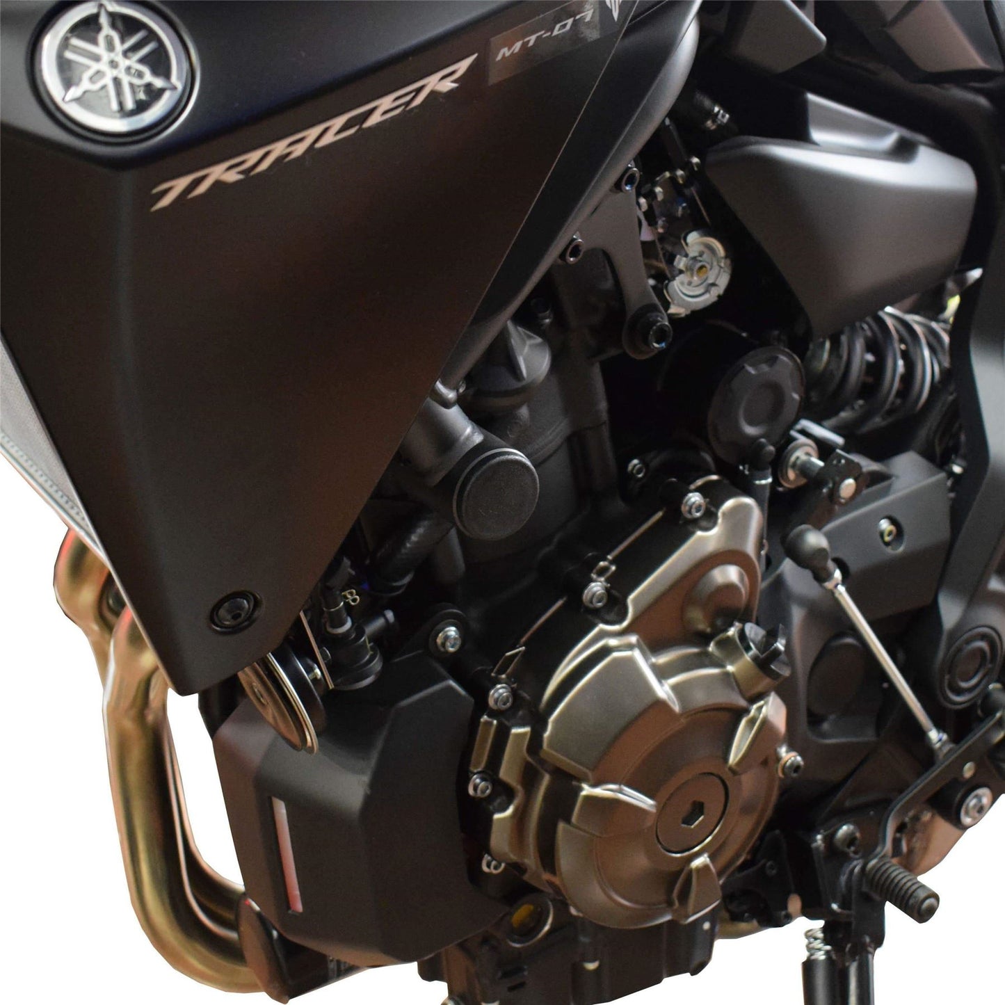 Pyramid Frame End Caps Matte Black Yamaha MT-07 13- / XSR 700 15- / Tracer 7 21-