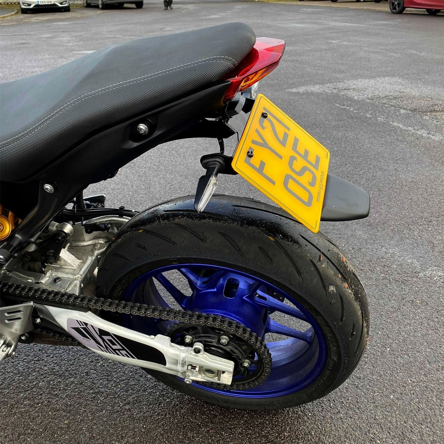 Pyramid Tail Tidy Number Plate Holder Matte Black for Yamaha MT09 / SP 2021-2022