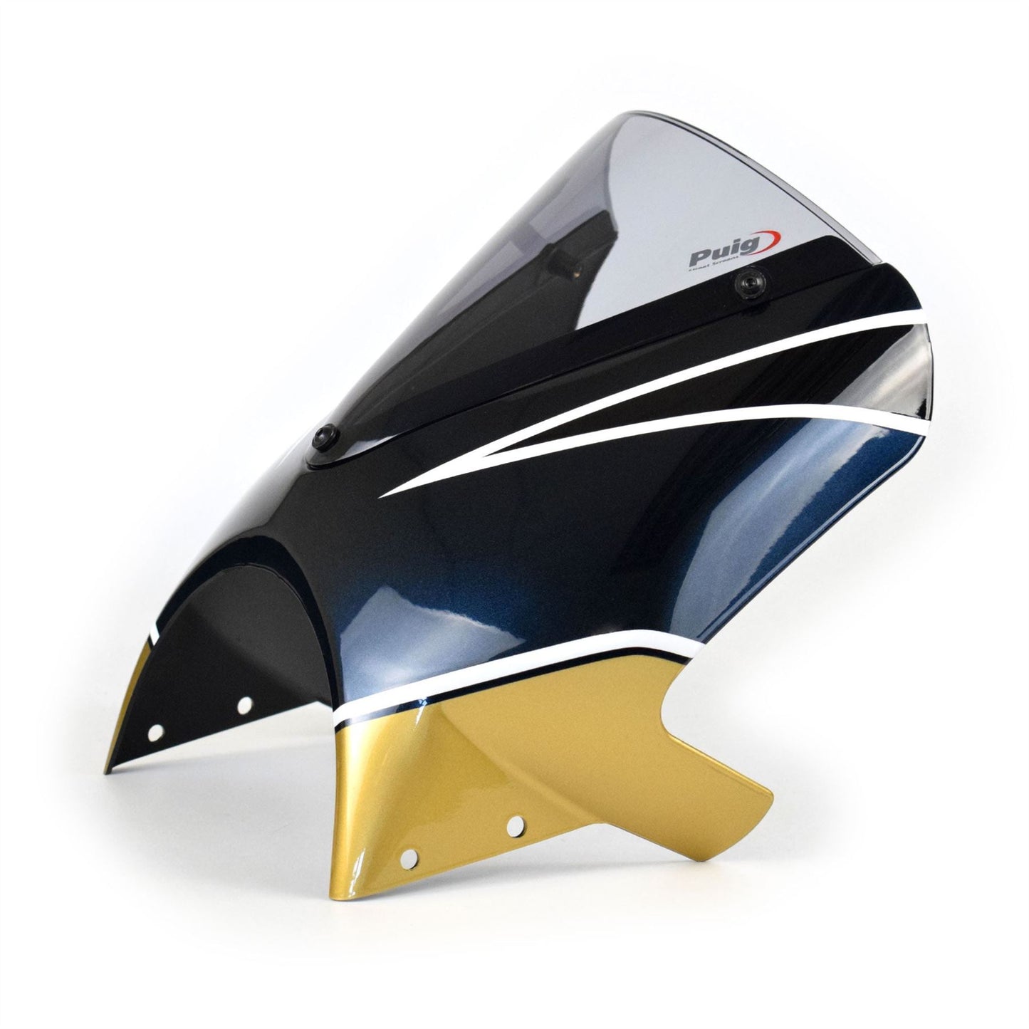 Pyramid Fly Screen Metallic Candytone Blue / Gold for Kawasaki Z 900 RS 2022