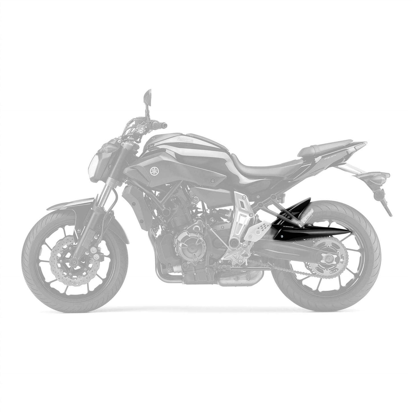 Pyramid Hugger Gloss Black for Yamaha MT-07 2013- / XSR 700 2015-