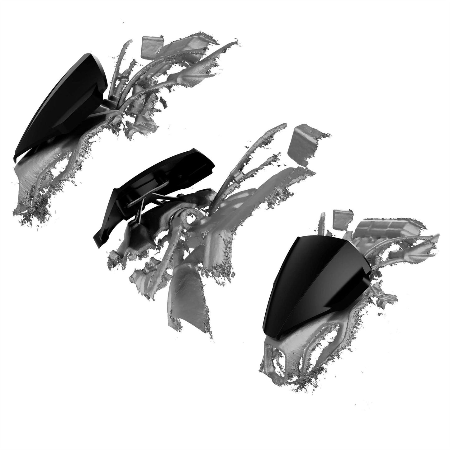 Pyramid Fly Screen Matte Black for Yamaha MT-07 2021-