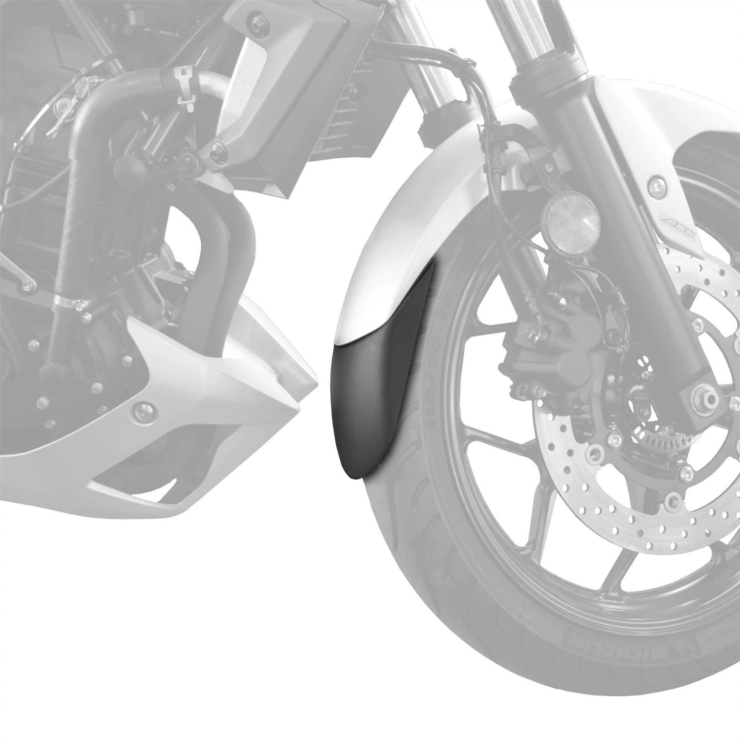 Pyramid Extenda Fenda Matte Black for Yamaha MT-03 2016-2019 / YZF-R3 2015-2018