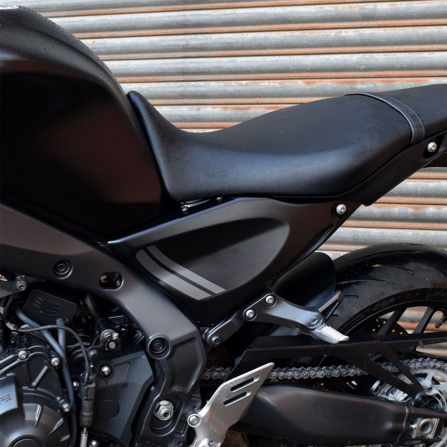 Pyramid Infill Panels Icon Matte Blue for Yamaha MT-09 2022