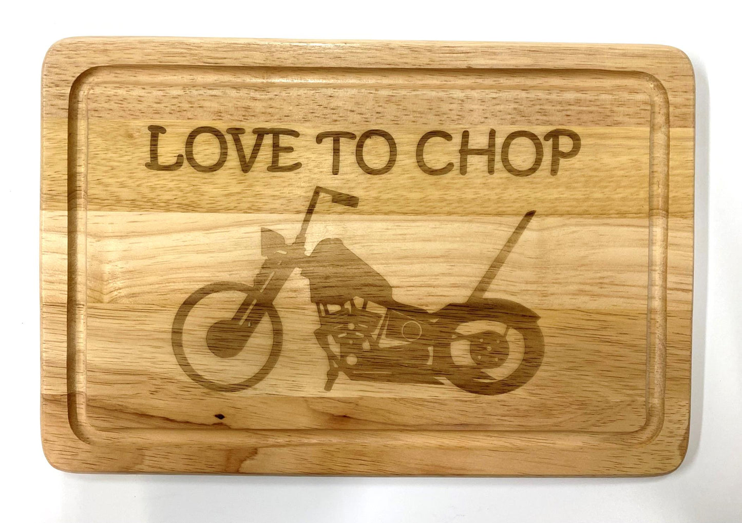 Chopping Board - Chopper Motorbike Motorcycle Gift - Love To Chop