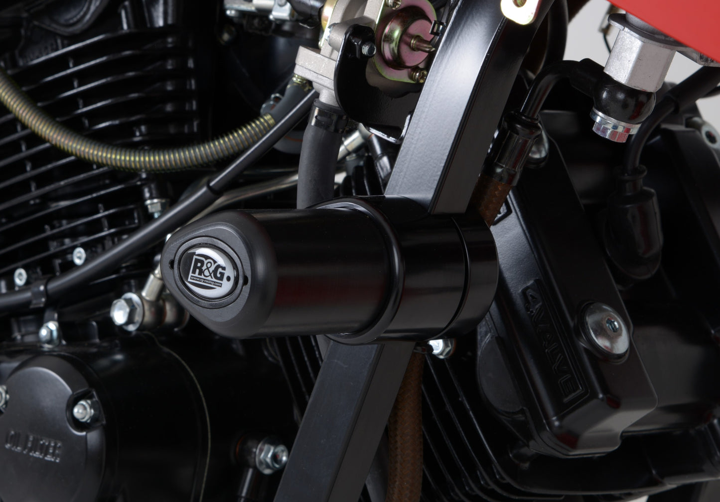 R&G Aero Crash Protectors Black Bobbins for Hyosung GT125 / GT250 Naked