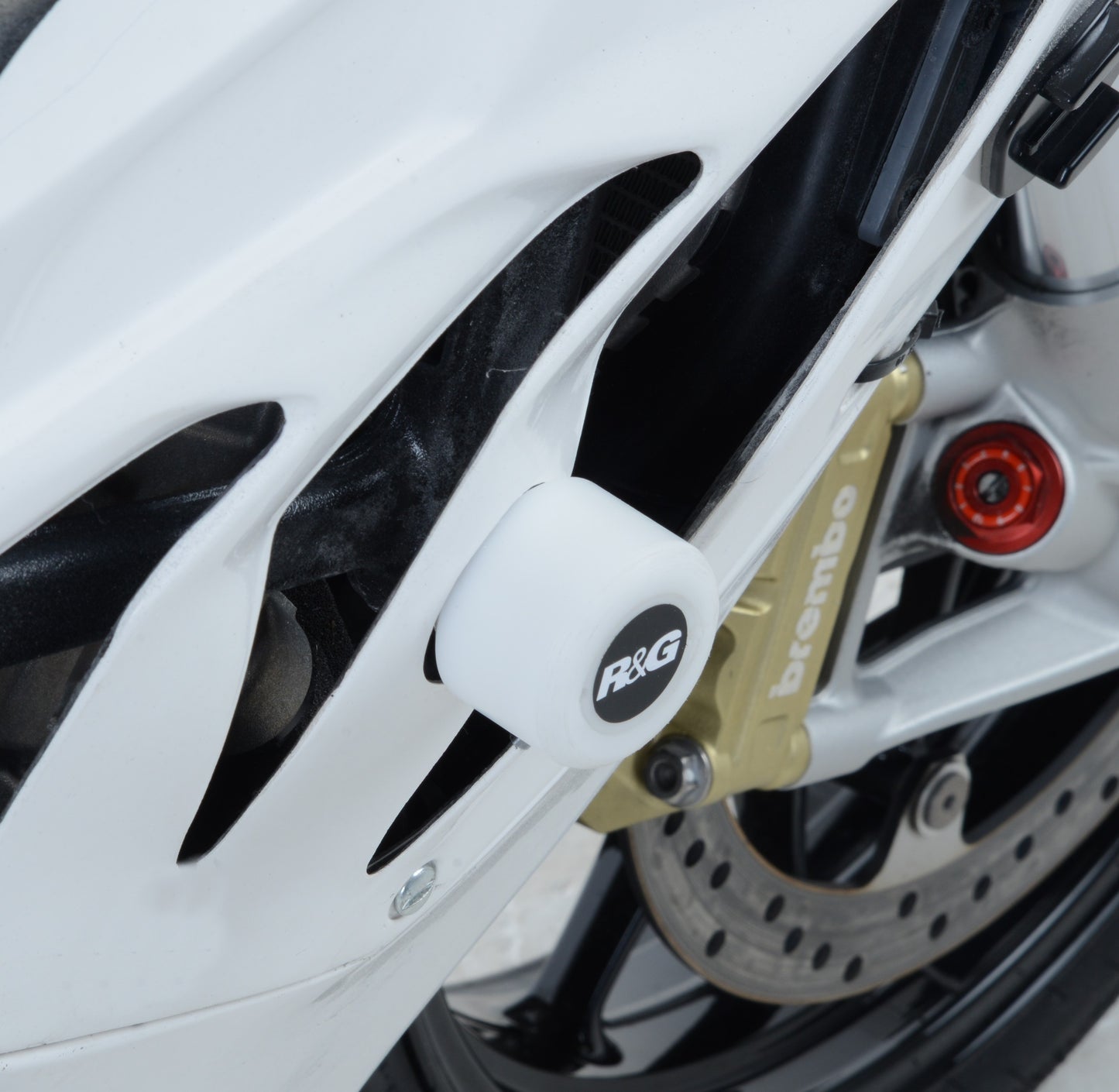 R&G RACE Crash Protectors White Bobbins for BMW S1000RR 2010 - 2018