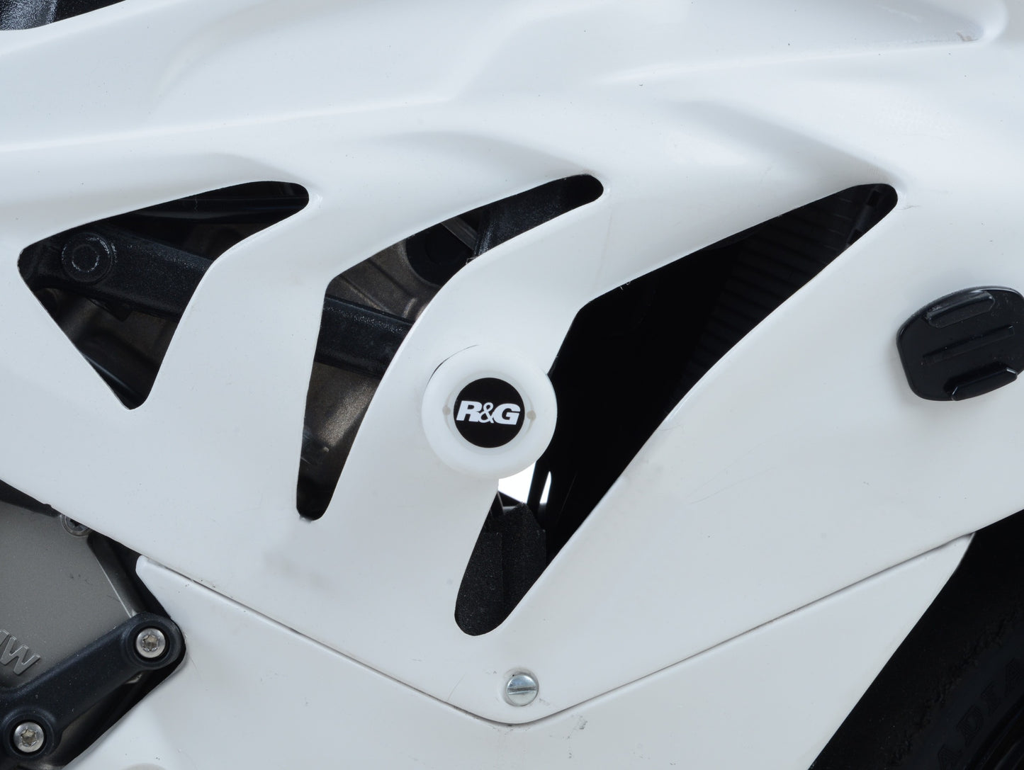 R&G RACE Crash Protectors White Bobbins for BMW S1000RR 2010 - 2018