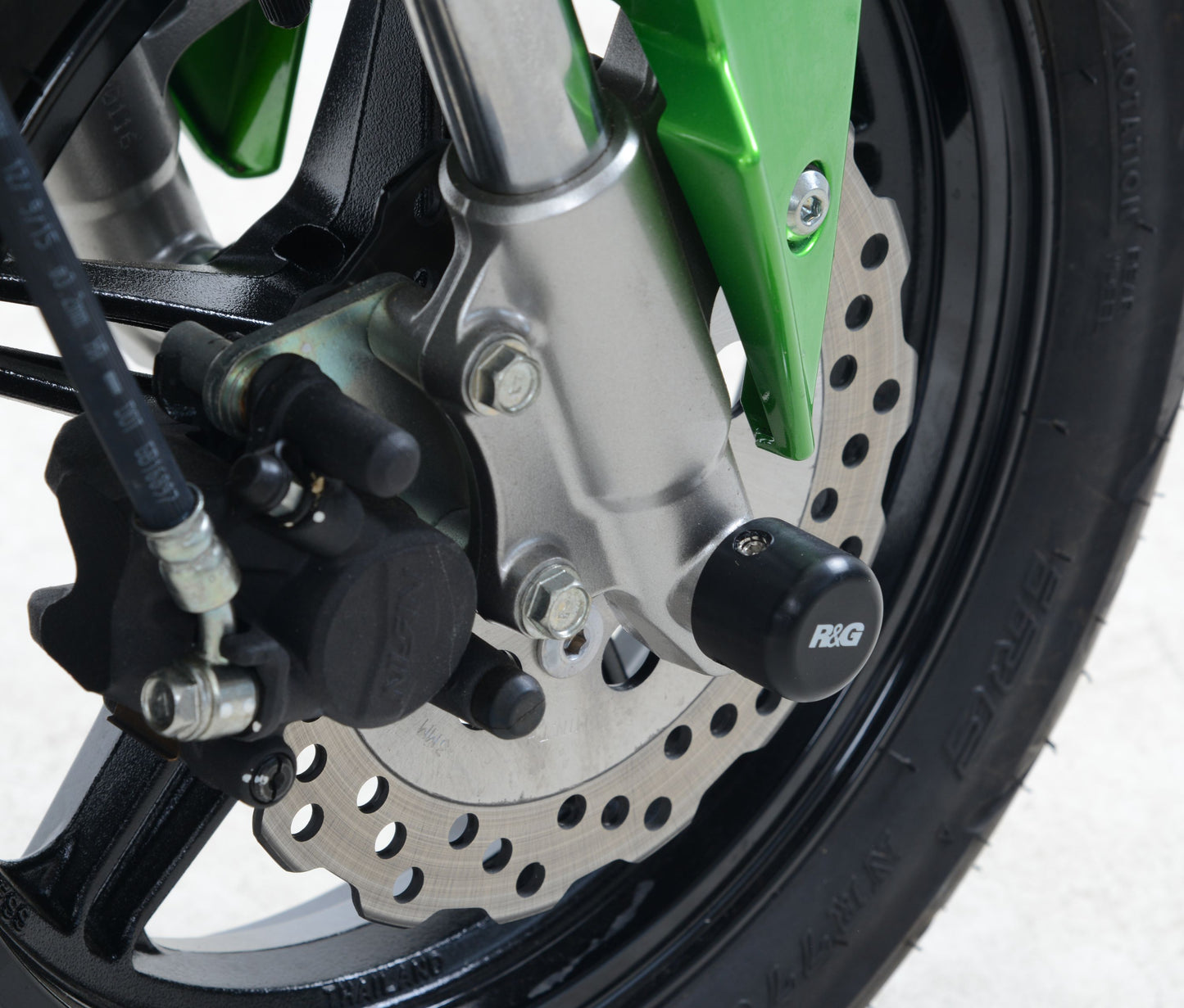 R&G Fork Protectors Black Bobbins for Kawasaki Z125 / Pro 2016 2017 2018