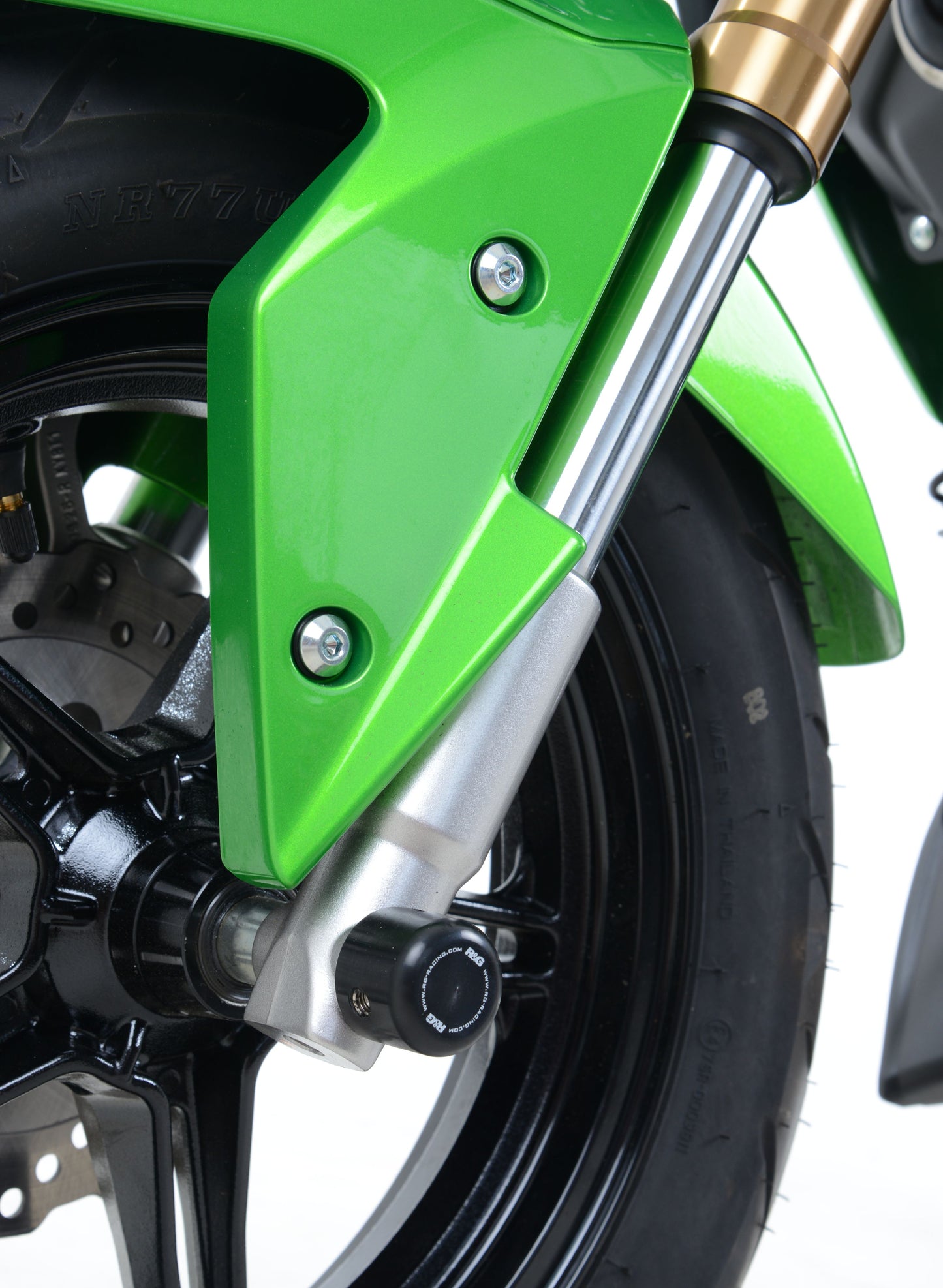 R&G Fork Protectors Black Bobbins for Kawasaki Z125 / Pro 2016 2017 2018