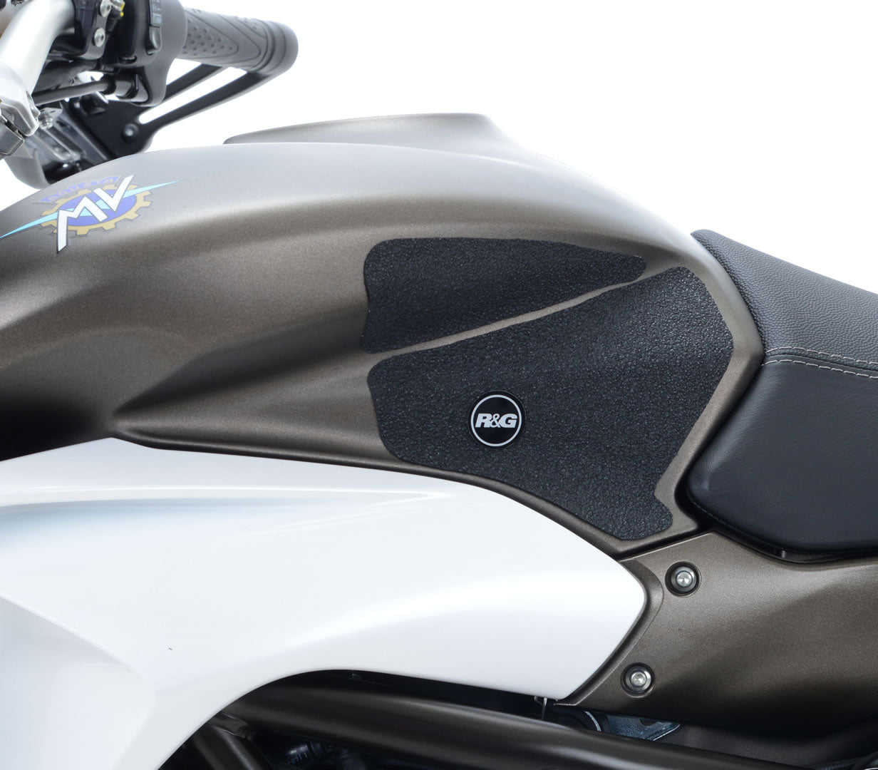 R&G Tank Traction Grip Pads Black for MV Agusta Stradale 800 2015 2016 2017 2018