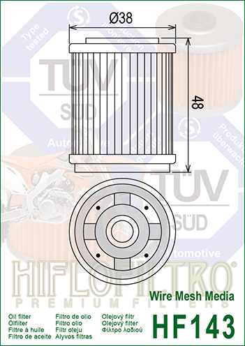 Oil Filter HiFlo HF143