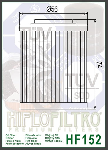 Oil Filter HiFlo HF152