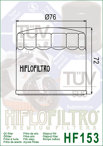 Oil Filter HiFlo HF153