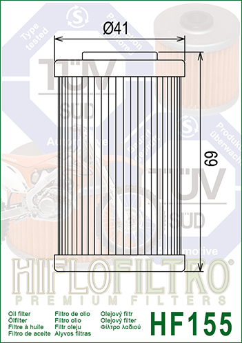Oil Filter HiFlo HF155