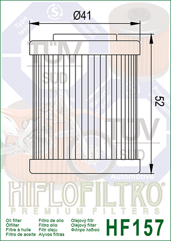 Oil Filter HiFlo HF157