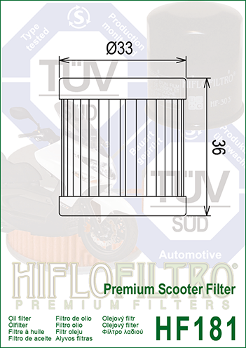 Oil Filter HiFlo HF181
