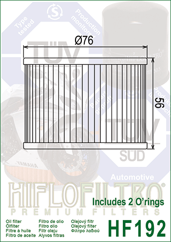 Oil Filter HiFlo HF192