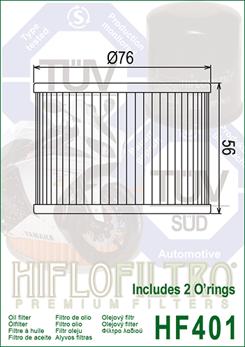 Oil Filter HiFlo HF401