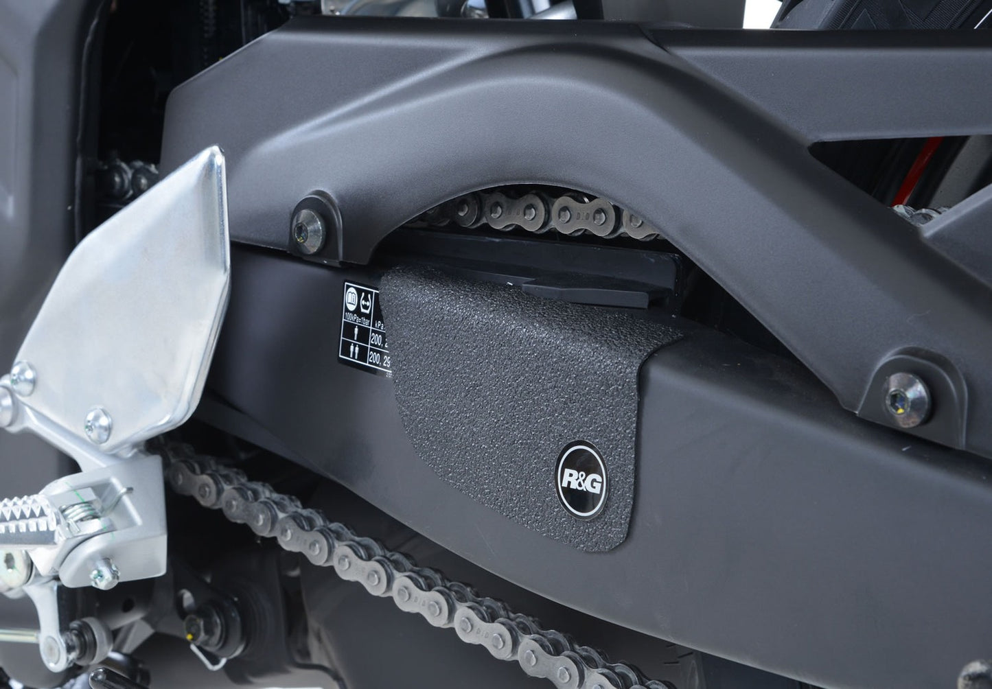 R&G Boot Guards Black for Yamaha YZF R25 2014 - 2020 / YZF-R3 2015 - 2022