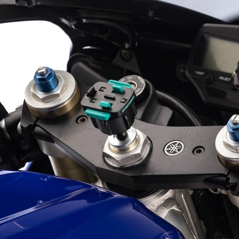 Ultimateaddons Motorcycle Fork Stem Mount (13.3-14.7mm) + 3 Prong Attachment