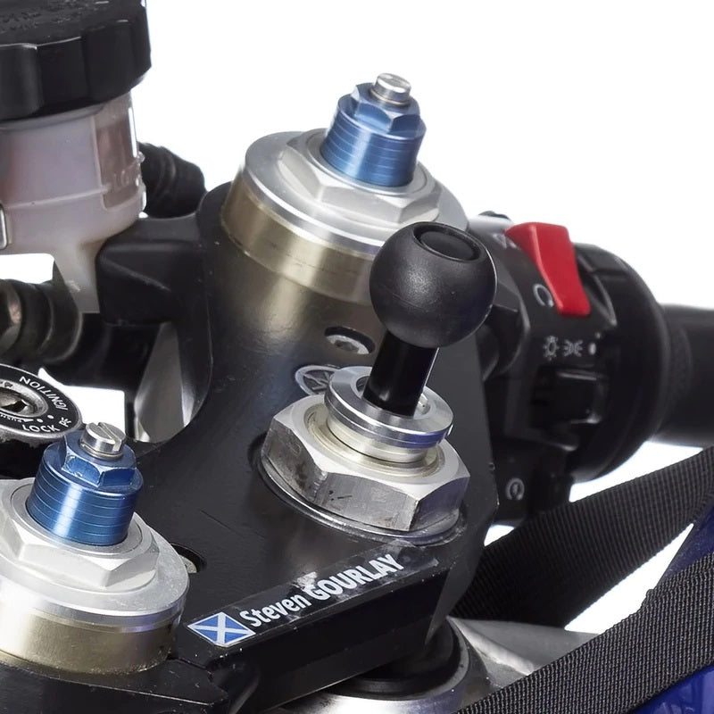 Ultimateaddons Motorcycle Fork Stem Mount (13.3-14.7mm) + 3 Prong Attachment