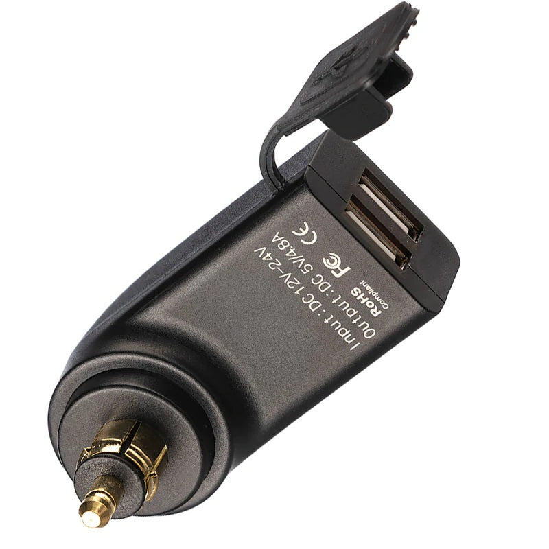 Ultimateaddons 4.8Amp Dual USB Port DIN Hella Adapter / Charger