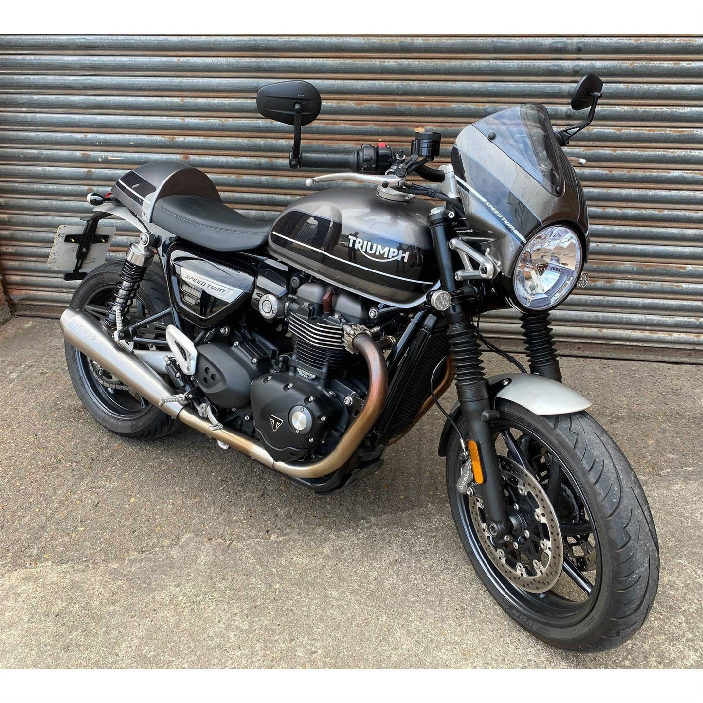 Pyramid Seat Cowl Red Hopper for Triumph Speed Twin 2021 onward