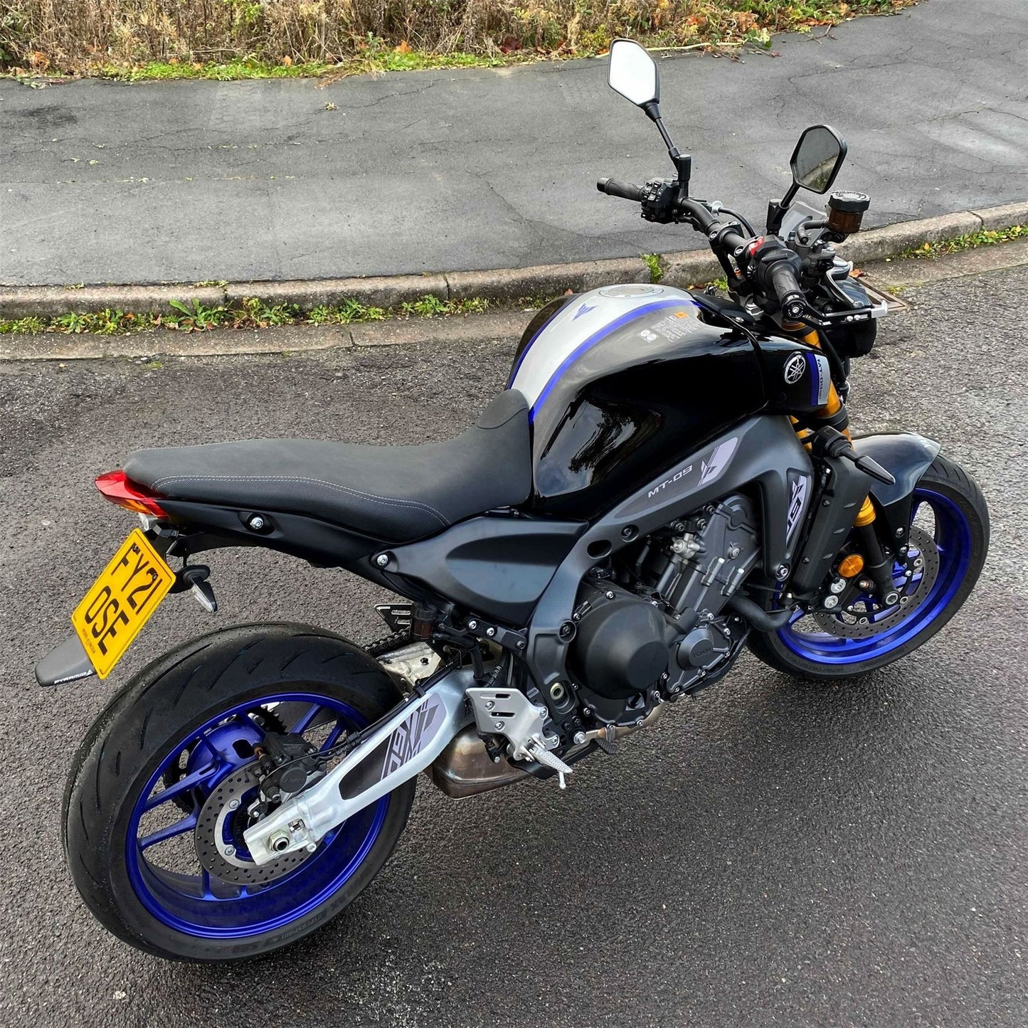 Pyramid Tail Tidy Number Plate Holder Matte Black for Yamaha MT09 / SP 2021-2022