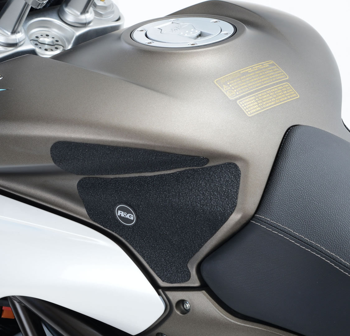 R&G Tank Traction Grip Pads Black for MV Agusta Stradale 800 2015 2016 2017 2018