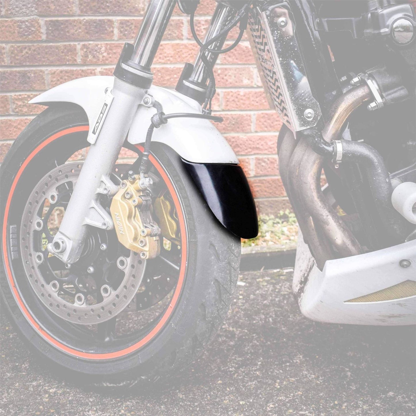 Pyramid Extenda Fenda Matte Black for Honda CB900 F Hornet 02-07 / CBF500 04-06