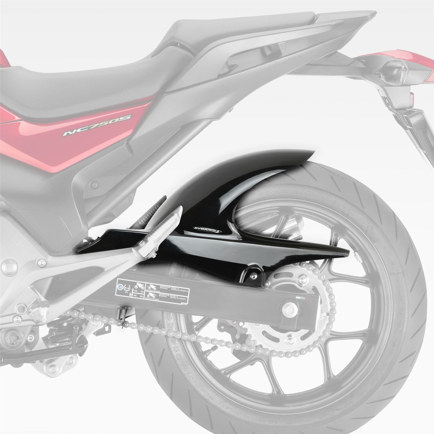 Pyramid Hugger Gloss White for Honda NC 750 S / X 2012- NC 700 S / X 2012-