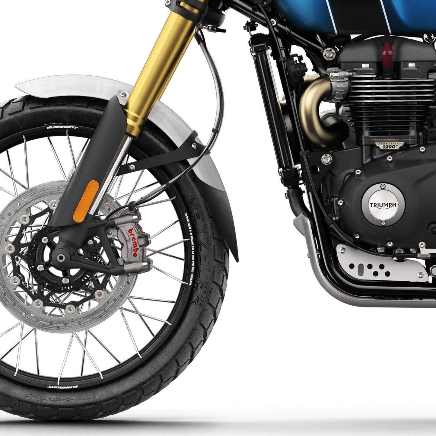 Pyramid Extenda Fenda Matte Black for Triumph Scrambler 1200 XE / XC 2019-2022