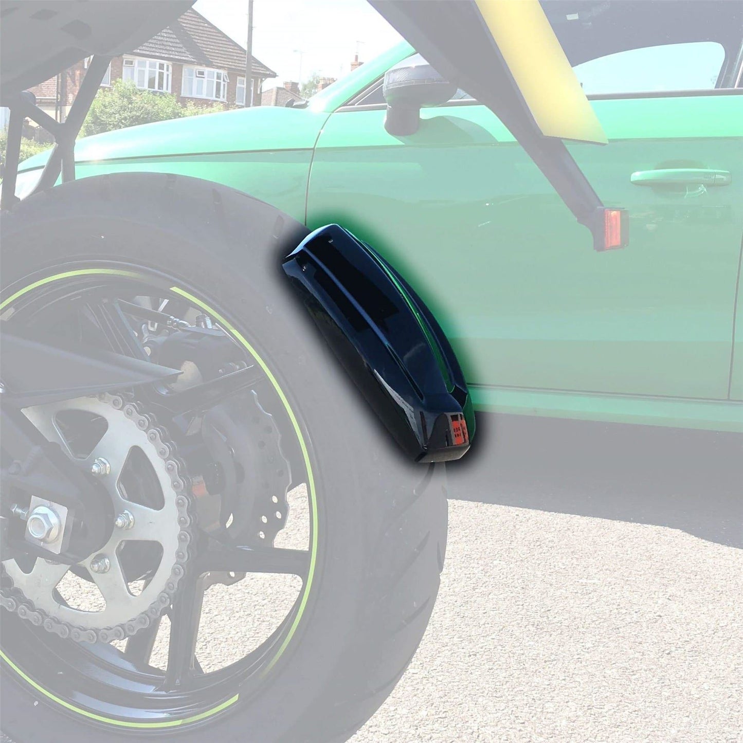 Pyramid Spray Guard Matte Black for Kawasaki Versys 650 2006 - 2022