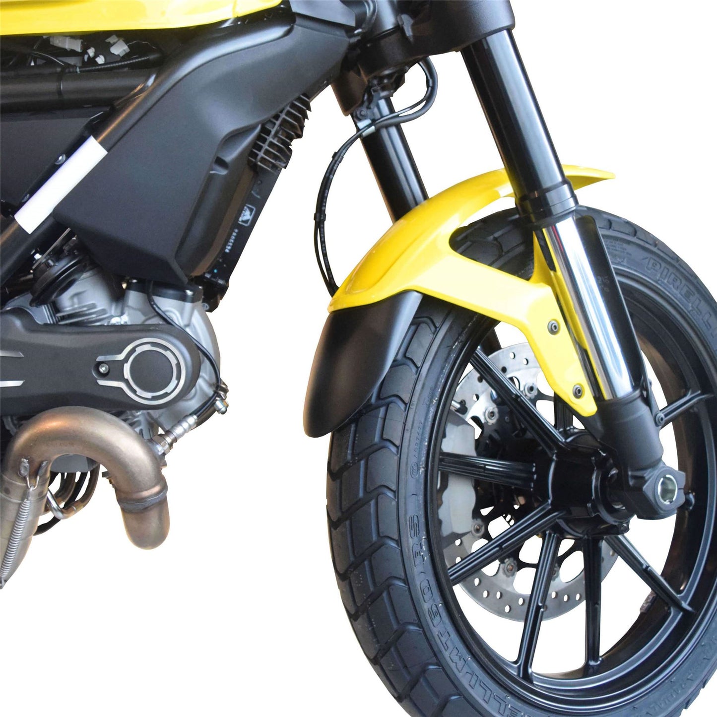 Pyramid Extenda Fenda Matte Black for Ducati Scrambler Icon 2014-2022 / Sixty2 2014-2022