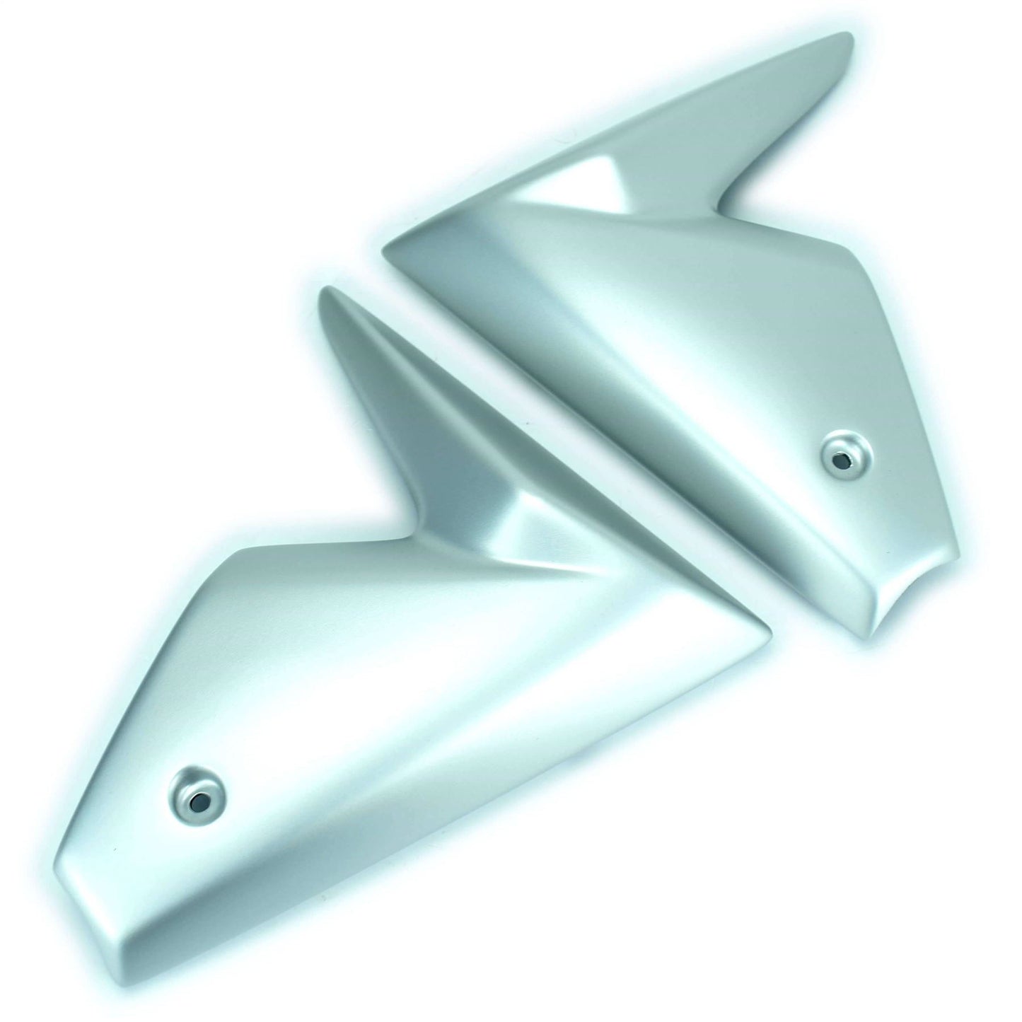 Pyramid Radiator Cheeks Matte Silver for Yamaha MT-09 2013 - 2016
