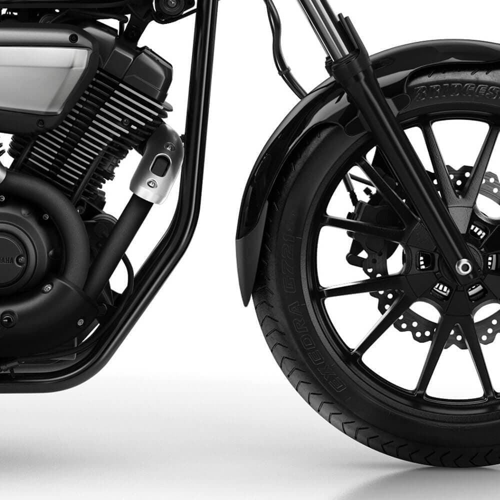 Pyramid Extenda Fenda Matte Black for Yamaha XV 950/R 2013-2016