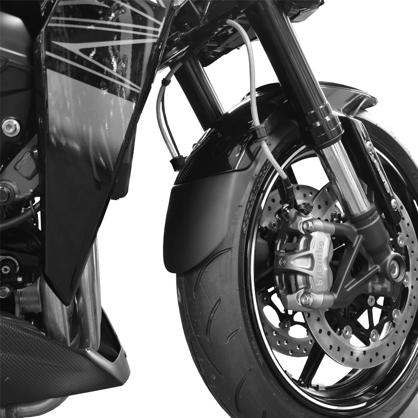 Pyramid Extenda Fenda Matte Black for Kawasaki ZX9-R 1998-2001