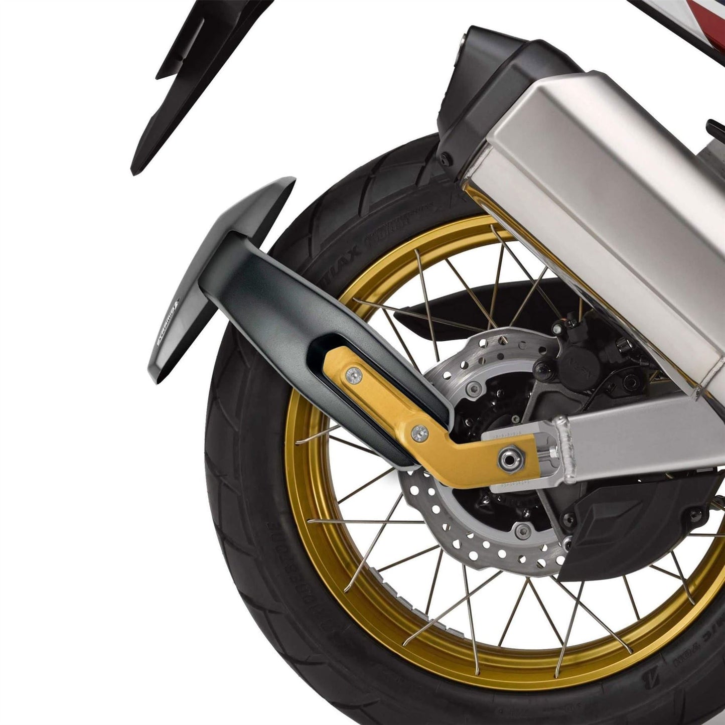 Pyramid Spray Guard Matte Black/Gold for Honda CRF 1000 L Africa Twin 2016-2019