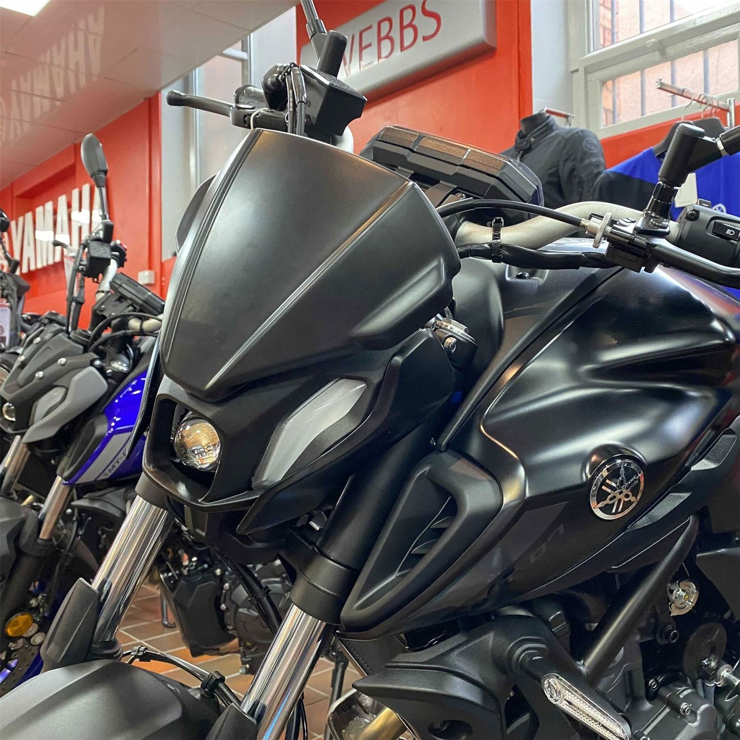 Pyramid Fly Screen Matte Black for Yamaha MT-07 2021-