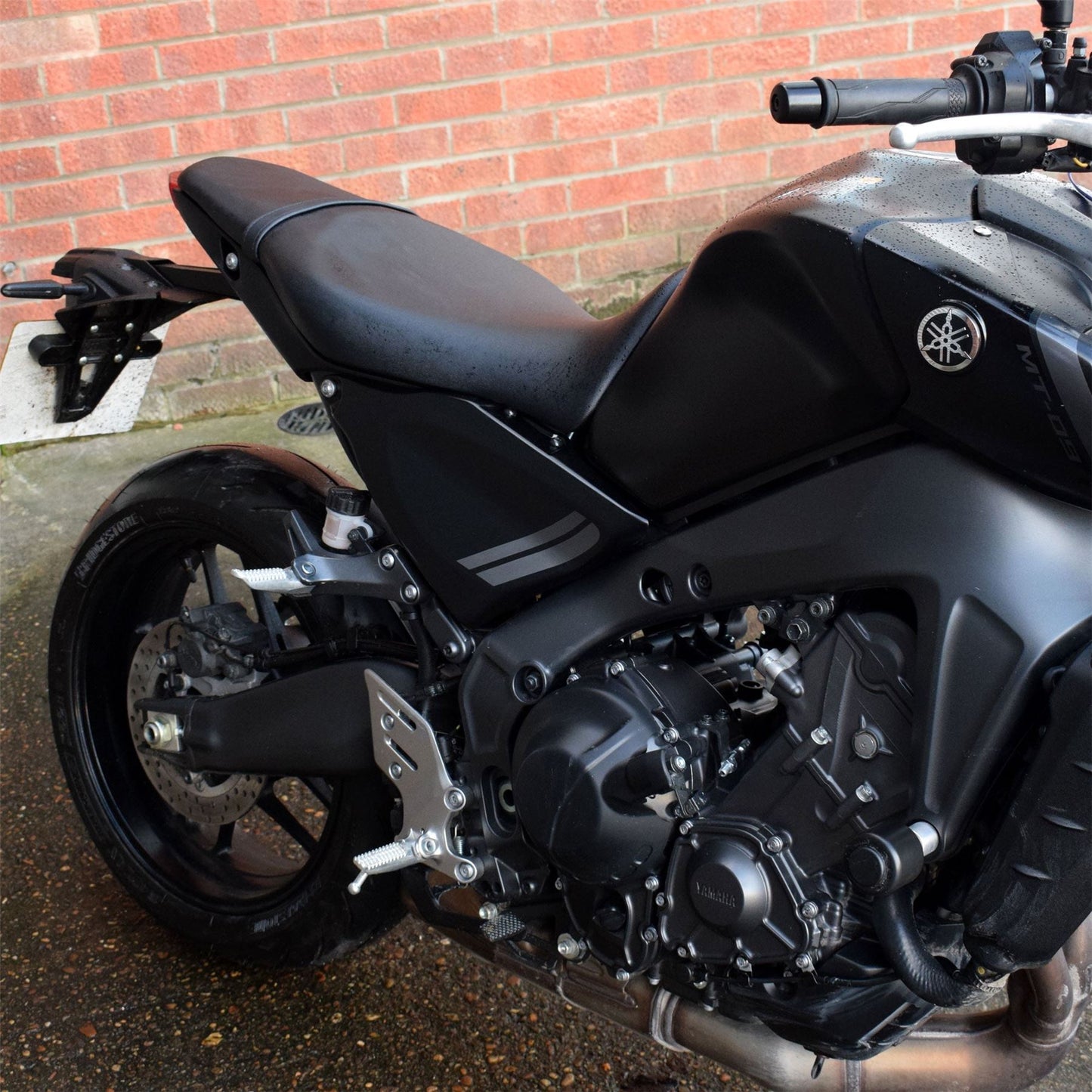 Pyramid Infill Panels Icon Matte Blue for Yamaha MT-09 2022
