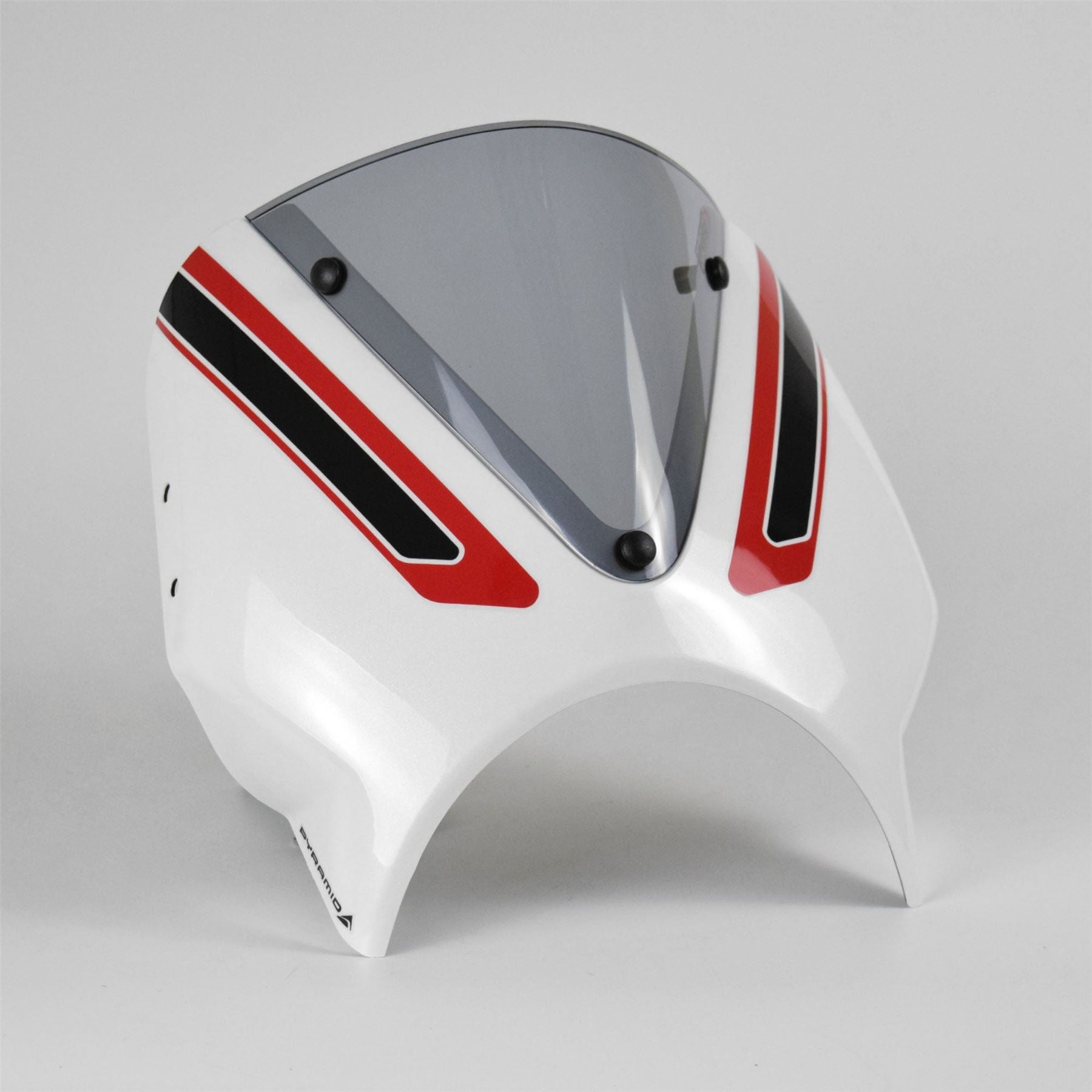 Pyramid Fly Screen Crystal White Scheme for Triumph Trident 660 2021-