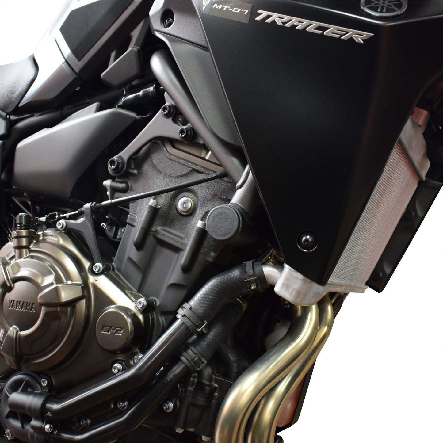 Pyramid Frame End Caps Matte Black Yamaha MT-07 13- / XSR 700 15- / Tracer 7 21-